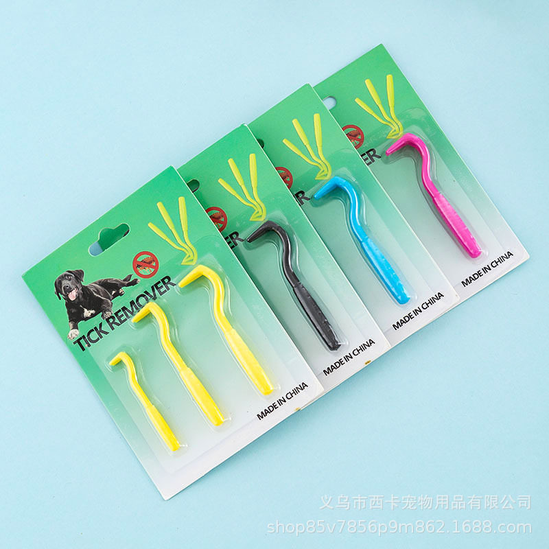 Pet insect trap hard tick extractor cat and dog tick removal hook tick hook cat and dog tick removal scratching jumping comb pet supplies