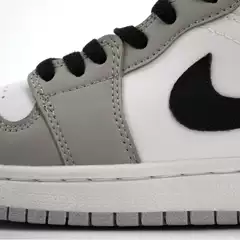 Putian Shoes Aj1 Smoke Gray Mid-Top First-Layer Leather and 2-Layer Leather Casual Sports Shoes for Men and Women
