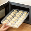 Refrigerator Storage Dumpling Storage Box Transparent Covered Divided Dumpling Box Compartment Fresh-Keeping Food-Grade Dumpling Freezer Box