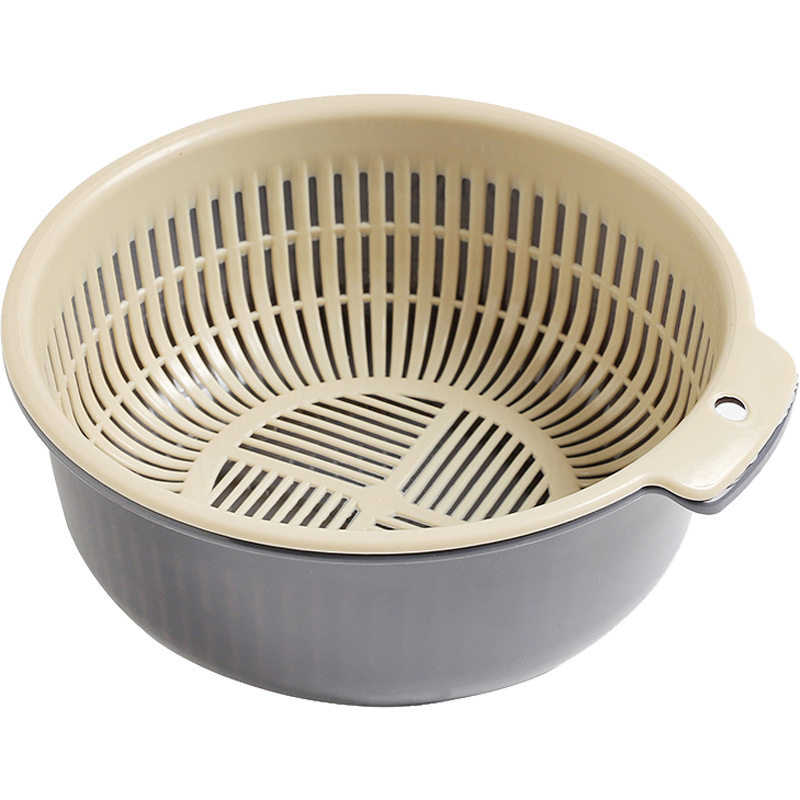 Food-Grade Vegetable Washing Basin, Thickened Round Basin, Kitchen Draining Basket, Household Basin, Wholesale Manufacturer