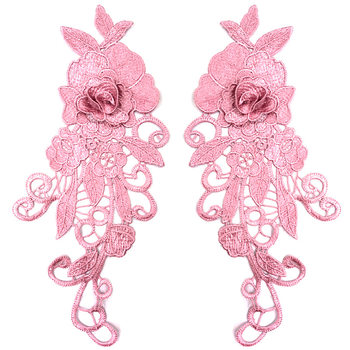 Water soluble lace hollow flower three-dimensional applique 3D floating flower DIY lace clothing accessories color in stock