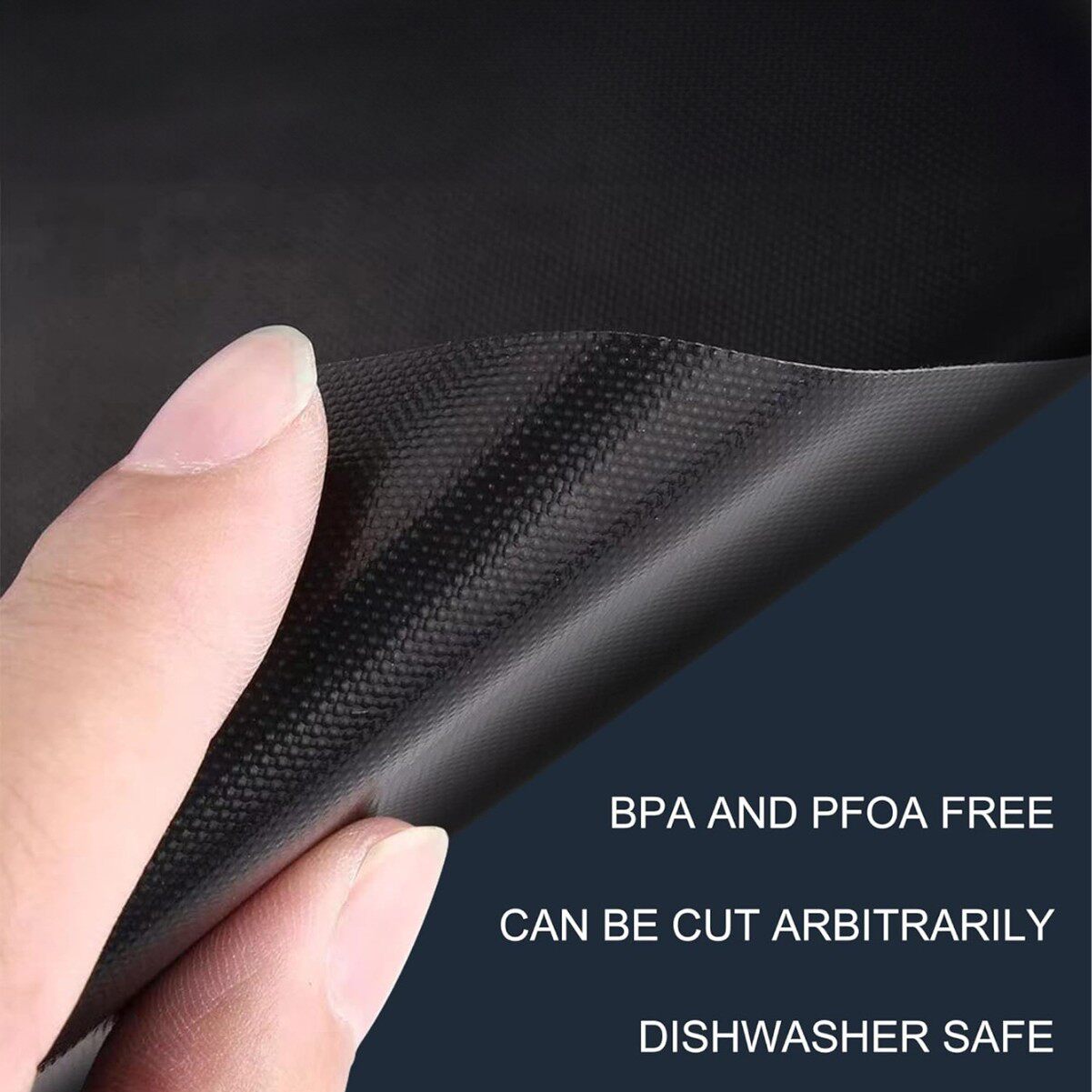 Non-Stick Bbq Grill Mat, High Temperature Resistant, 0.2mm Thick, Oven Mat, Non-Stick Grill Rack, Suitable for Camping and Home Use