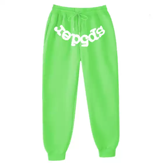 sp5der autumn and winter sports pants men's hip-hop toe pants men's sweatpants fleece casual pants men's pants pants wholesale