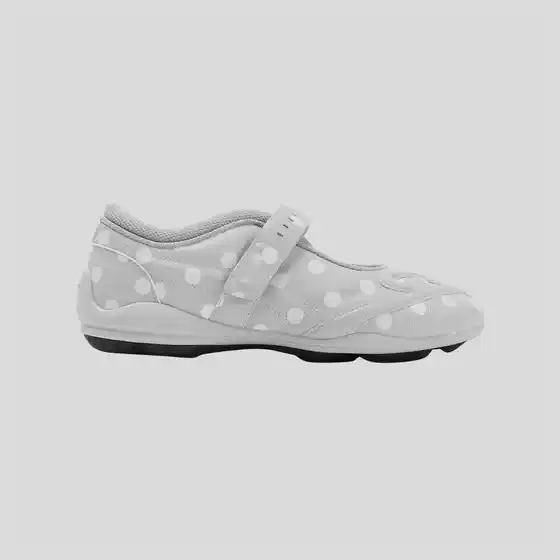 【Correct Letters】Polka Dot Sporty Style Mary Jane Shoes for Women 2026 New Fashion Velcro Strap Shallow Ballet Shoes