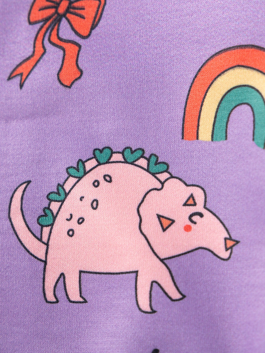 Girls' Hooded Cartoon Top, Autumn Long-Sleeve Jacket