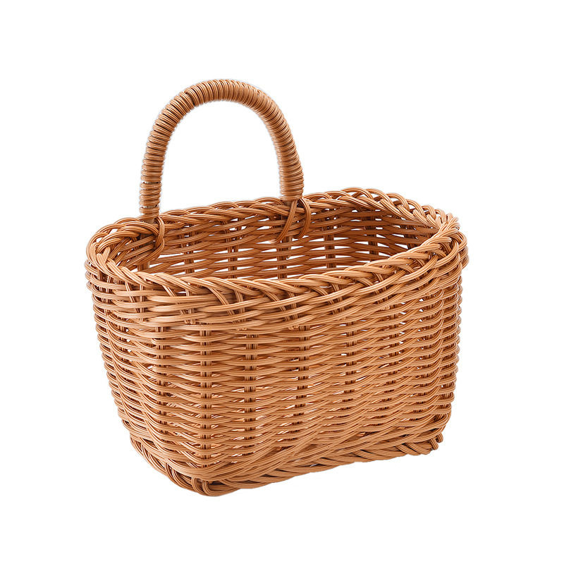 Ginger and Garlic Storage Basket Kitchen Small Hanging Basket Wall Storage Basket for Scallion Ginger and Garlic Hand-woven Basket