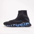 Black and blue letters