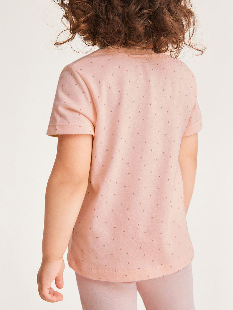 Summer Short-sleeve Girls' Set, Homewear Kids' Outfit, Cute Baby Girls' 2-piece Set