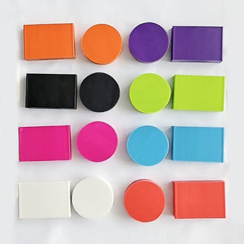 Colorful Round Rectangular Promotional Environmentally Friendly Material Tpr Eraser Customization (Printable)