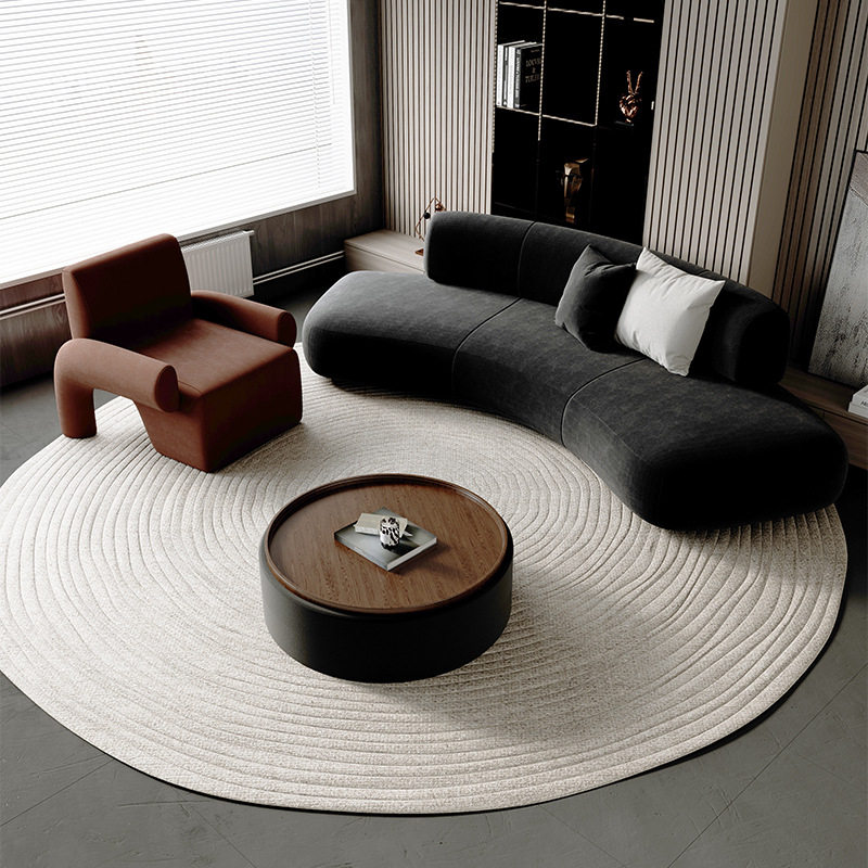 厂家定制现代风弧形沙发民宿酒店洽谈沙发服装店办公室会客厅沙发