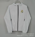 2627 hooded windbreaker real madrid light gray