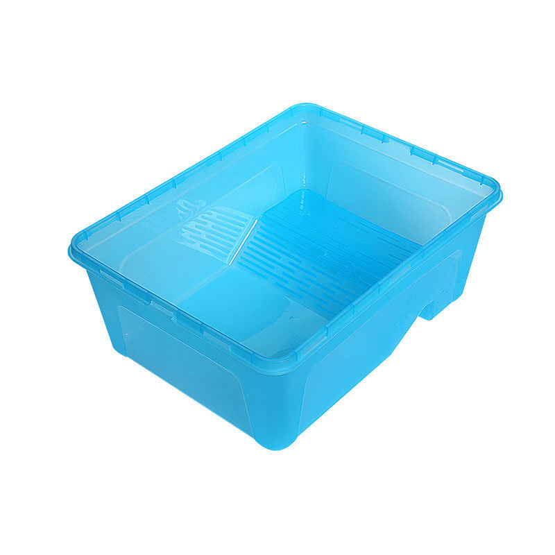 Square Turtle Tank Ecological Landscaping Fish Box Medium-Sized Turtle Basin Household Aquatic and Terrestrial Turtle Villa Turtle Climbing Pet Box