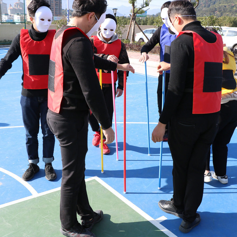 不倒森林塑料杆团建拓展活动道具运动会户外团队游戏训练器材益智