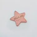 Frosted shrimp powder + gold lettering