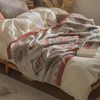 Cross-border Moroccan-style Double-layer Knitted Blanket Office Lunch Break Blanket Air Conditioning Sofa Blanket Famous Camping Thickened Blanket