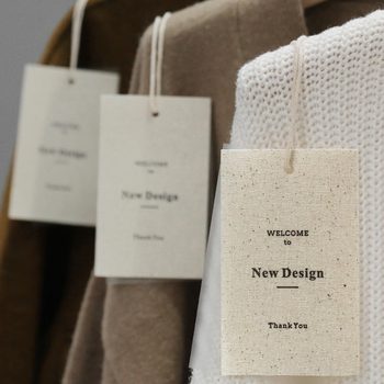 Customized High-End Hang Tags, Logo Trademarks, Clothing Store Custom Cards, Women's Clothing, Textured Canvas Cards, Trendy Brands