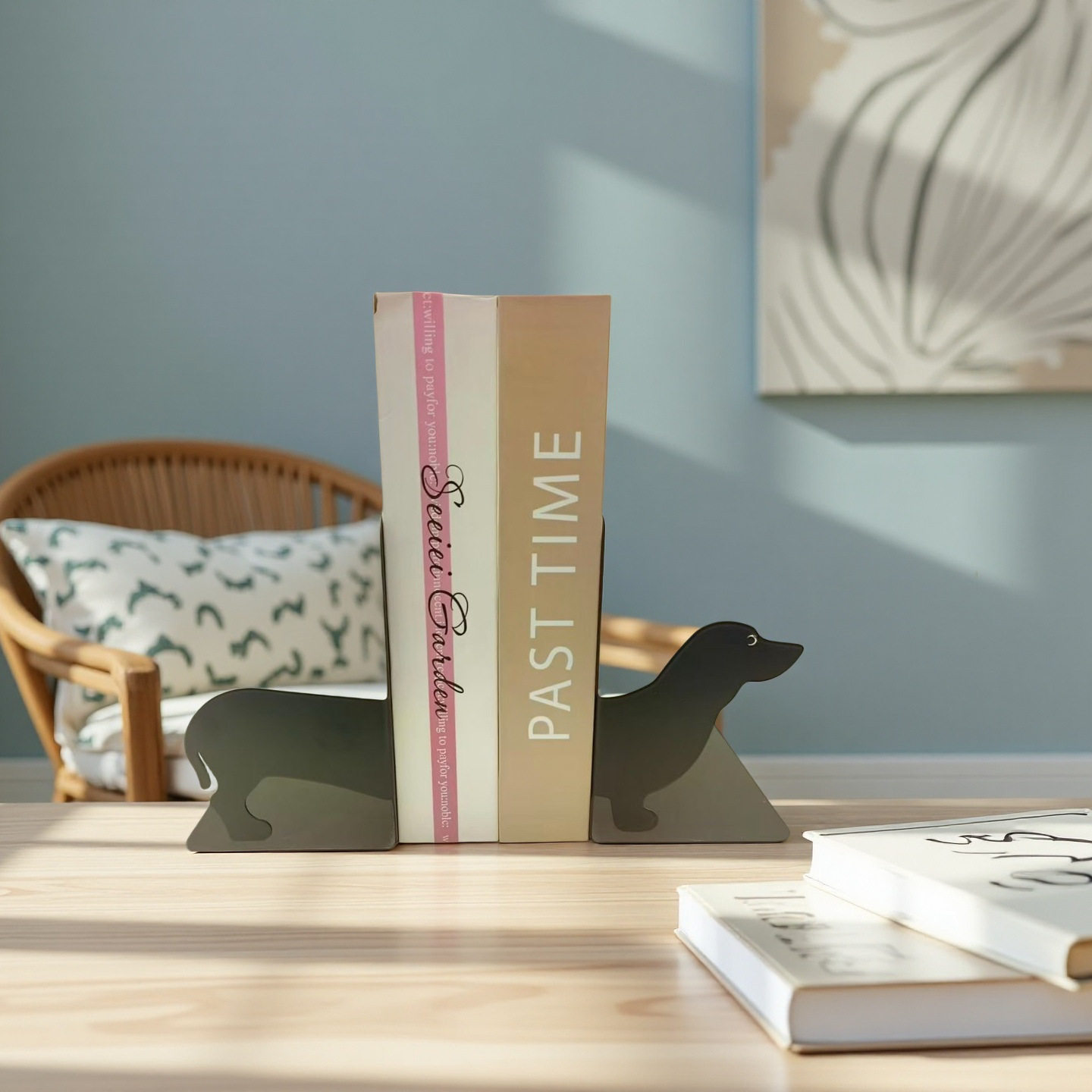 Scandinavian Simple Style Ornaments Bookends Study Living Room Office Bookends Creative Decorative Ornaments Storage Puppy
