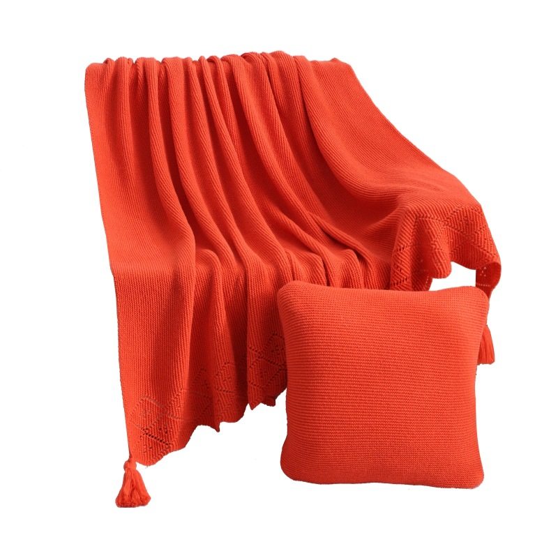 New Light Luxury Style Solid Color All-Season Blanket Office Nap Sofa Blanket Knitted Blanket Bedside Blanket