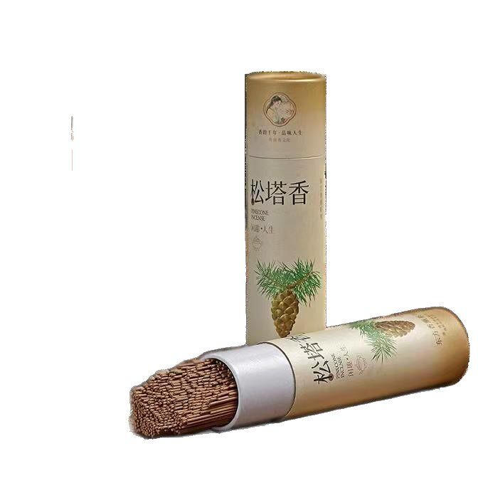 Pine Cone Fragrance Classic Chinese Pine Wood Incense Aromatherapy Indoor Aromatherapy Purifying Air Fragrance [Free Lotus Incense Insert]
