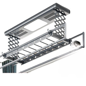 Lift-Type Electric Clothes Drying Rack Double-Layer Balcony Household Rack Smart Household Full-Screen Telescopic Drying Rack