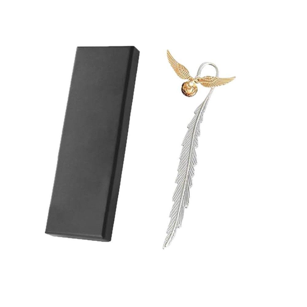 In Stock: Round Bookmark, Gold Wing Pattern Bookmark, Leaf Vein, Feather, Metal, Wing Bookmark