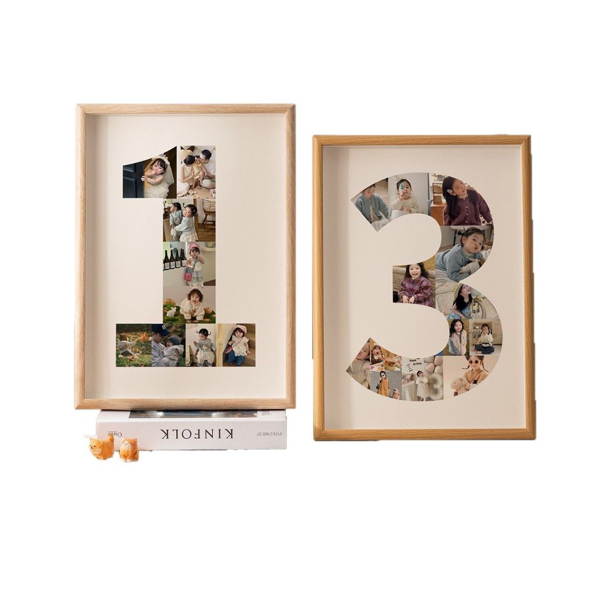 Baby's First Birthday Commemorative Photo Frame 16inch Digital DIY Birthday Growth Record Picture Frame