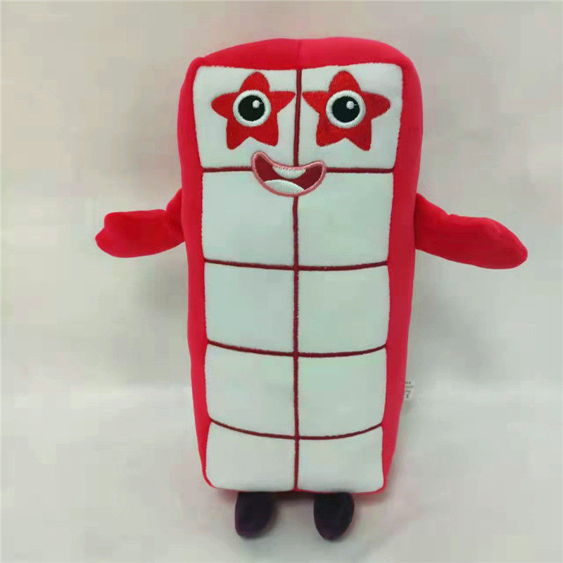 跨境儿童智慧数学启蒙动画Numberblocks数学积木毛绒玩具娃娃公仔
