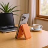 Держатель для карт мобильного телефона Apple 17magsafe18, прочный магнитный держатель для карт из искусственной кожи, складной держатель для бумажника iphone16