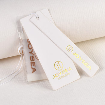 Tag Label Paper Card Hot Stamping Hot Silver Rose Gold Uv Hot Black Gold Concave and Convex Special Craftsmanship