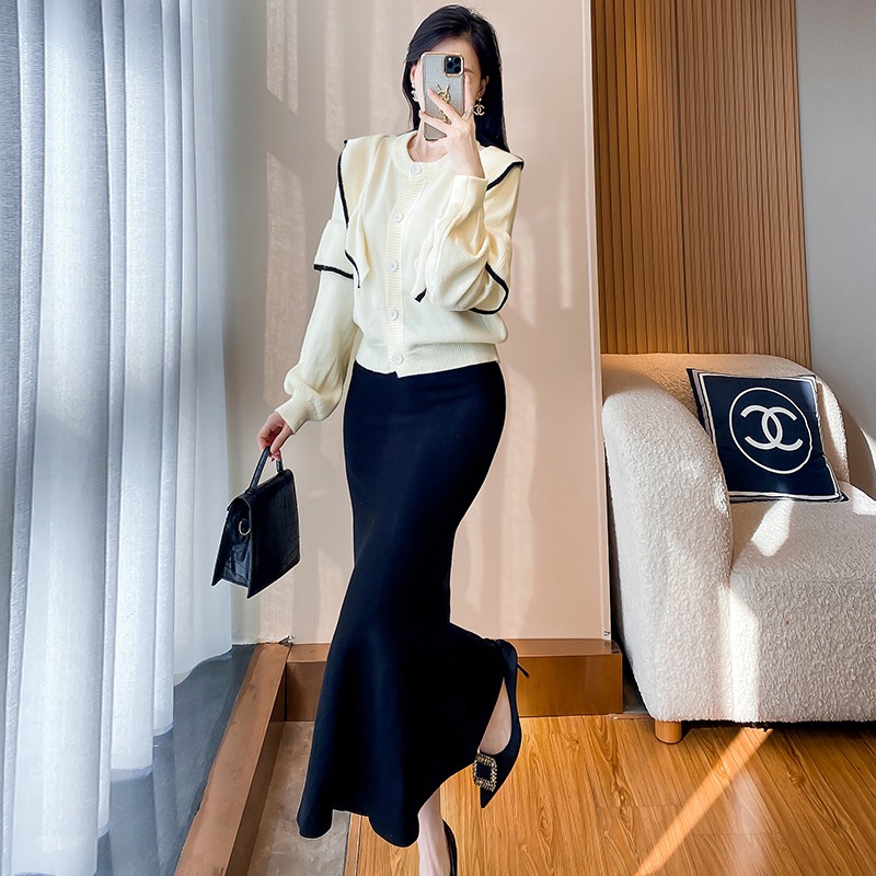 (Mới) Mã C0878 Giá 1250K: Áo Len Nữ Dotdc Áo Len Cả Bộ 2 Món Hàng Mùa Xuân Thu Đông Kiểu Đuôi Cá Trông Trẻ Hơn Tuổi Thời Trang Nữ Chất Liệu G04 Sản Phẩm Mới, (Miễn Phí Vận Chuyển Toàn Quốc).