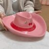 Cowboy Hat Dumpling Plate with Dipping Sauce Dish Ceramic Girly Heart Home Dining Plate with Vinegar Dish Divided Plate Cute Abstract Plate