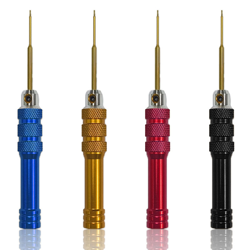 模型螺丝刀单支装白钢镀钛0.9mm手表拆卸手动航模六角螺丝刀工具
