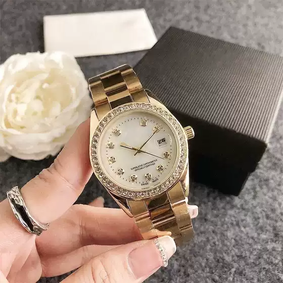 Foreign Trade WISH Hot Selling Stainless Steel Strap Fashion Trend Exquisite Business Men's Quartz Wristwatch with Calendar