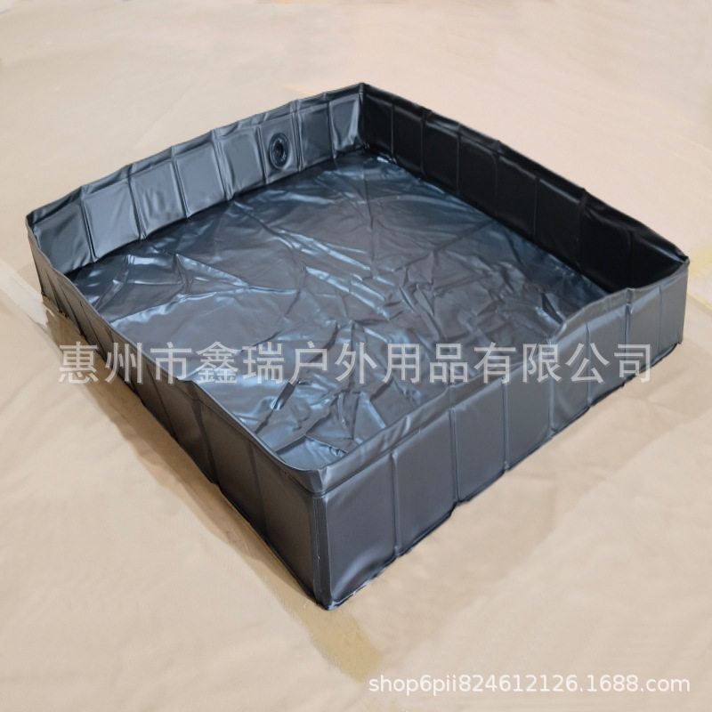 Outdoor Foldable Water Tray Thickened Wear-Resistant Tent Shower Water Tank Square Mountain Camping Water Storage Tank