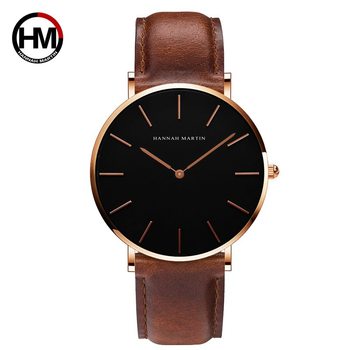 40mm Japanese movement waterproof belt watch men's casual cross-border new generation simple quartz watch wholesale