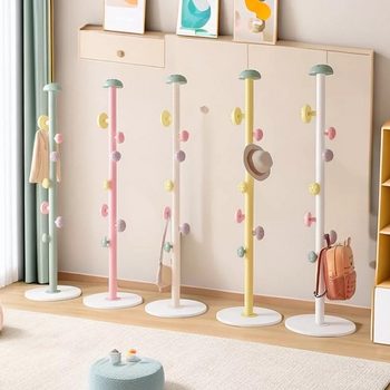 Clothes Hanger Floor Children's Coat Rack Cute Hat Storage Rack Clothes Hanger Bag Rack Bedroom Mushroom Hanger