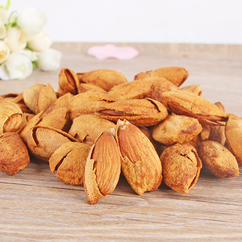 Hand-peeled almond 250gx2 bag milk-flavored almond almond almond paper bark almond nut snacks to produce dried fruit
