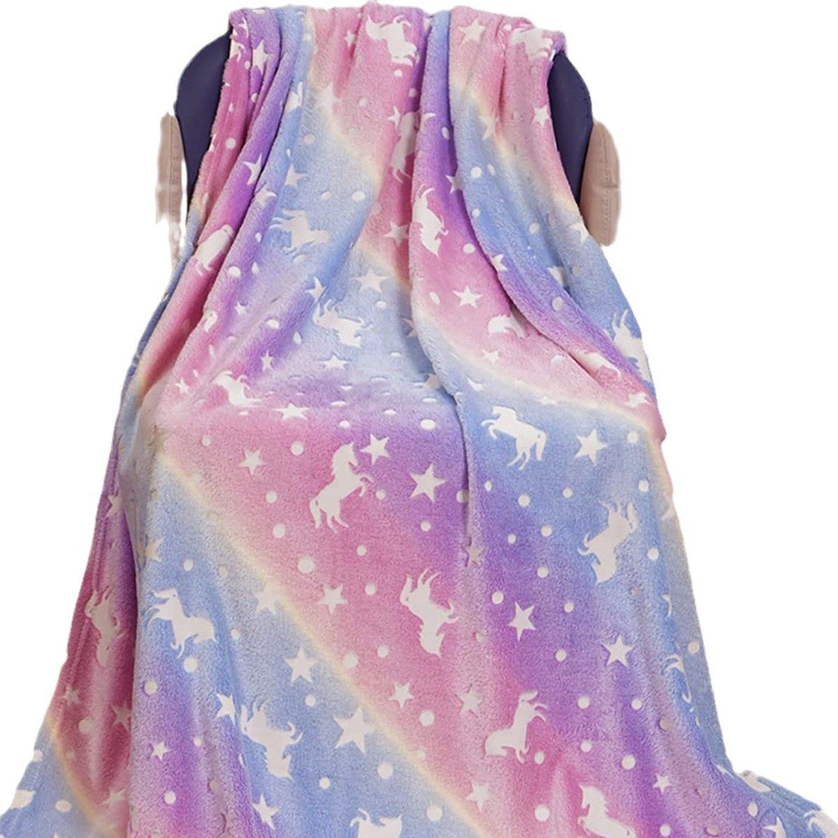 Factory clearance wholesale Faleinel luminous blanket luminous coral fleece lunch break children luminous blanket