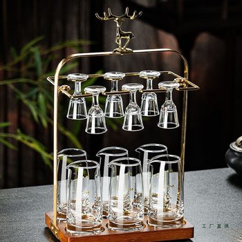 New Household Two-Ounce Wine Dispenser, White Wine Glass Set, Small Wine Glass, One-Cup Hotel Wine Cup with Graduated Spirit Glass