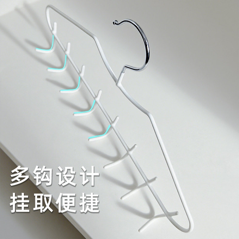 Clothes Hanger with Clips for Home Use, Underwear and Panties Hanger, Skirt Rack, Multifunctional Sock Clip Drying Rack, Multi-Clip Clothes Hanger Wholesale