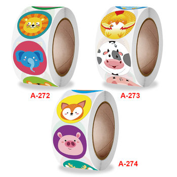 Amazon Rolled Teacher Rewards Incentive Children's Toys Cute Animal Stickers Sealing Stickers