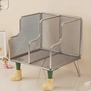 Desktop Bookshelf Book Stand Home Desk Layered Storage Rack Organizer Bookshelf Information File Display Storage Rack