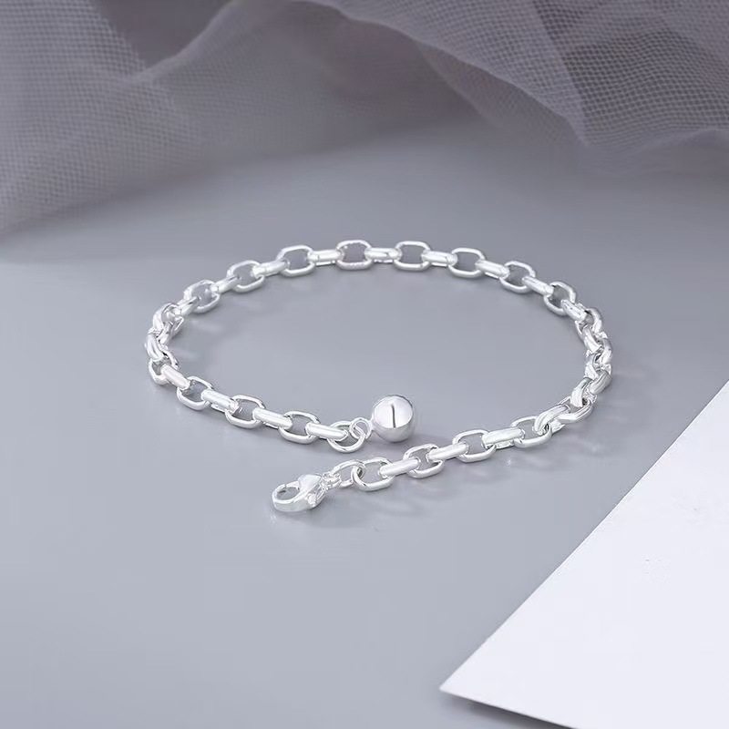 Korean and Japanese Retro Fashion Bracelet for Women, Ins Style Niche Design, Chunky Chain, Classic Versatile Jewelry, Factory Direct Sale