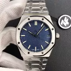 ZF Factory AP Royal Oak 15500 Fully Automatic Mechanical Watch Waterproof Luminous Steel Strip Men's Watch Can be Issued on Behalf