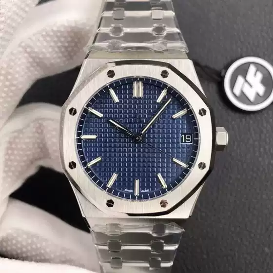 ZF Factory AP Royal Oak 15500 Fully Automatic Mechanical Watch Waterproof Luminous Steel Strip Men's Watch Can be Issued on Behalf