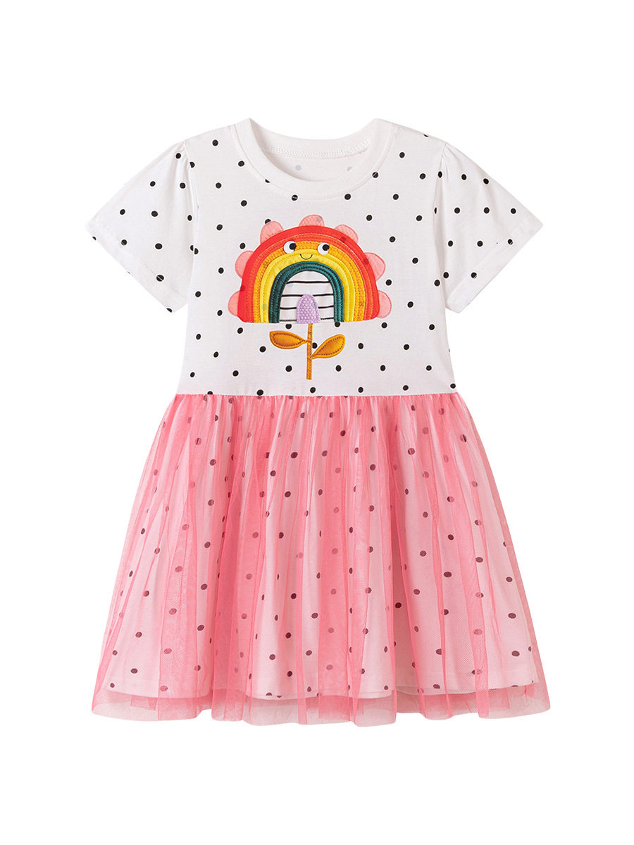 Kids' Dress Wholesale, [Style] Girls' Dress, Summer Tulle Cute Kids' Dress