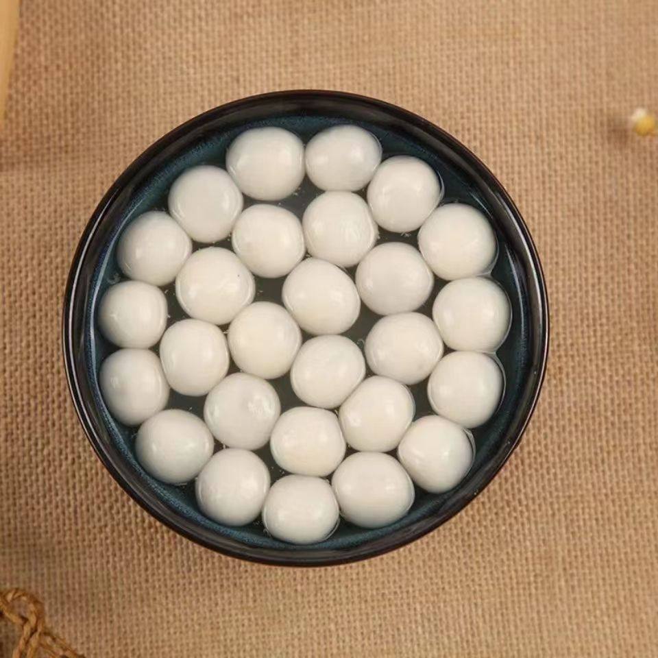 Wholesale of Small Black Sesame Glutinous Rice Balls, Frozen Glutinous Rice Balls, Semi-Finished Glutinous Rice Pearls, and Fermented Rice Balls