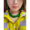 4 Natural Jadeite Green Jade Millet Bead Necklace for Women, High Ice Type Jadeite Round Bead Necklace, Hot Color Jadeite