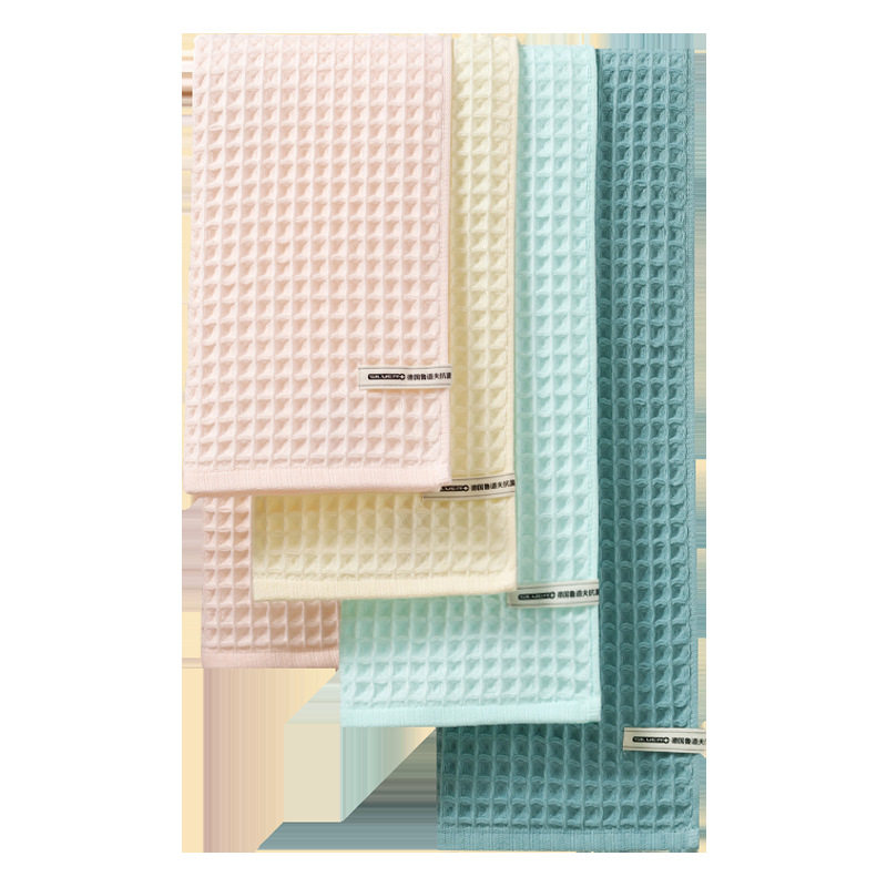 Class a Rudolph Antibacterial Cotton Towel Bath Towel Waffle Belt Sling Gauze Three-Piece Set Cotton Bath Towel Absorbent