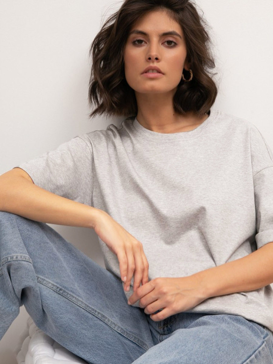 Womens 100 Cotton Solid Color T Shirt Round Neck Short Sleeve Versatile Style Spring Summer Collection Wholesale